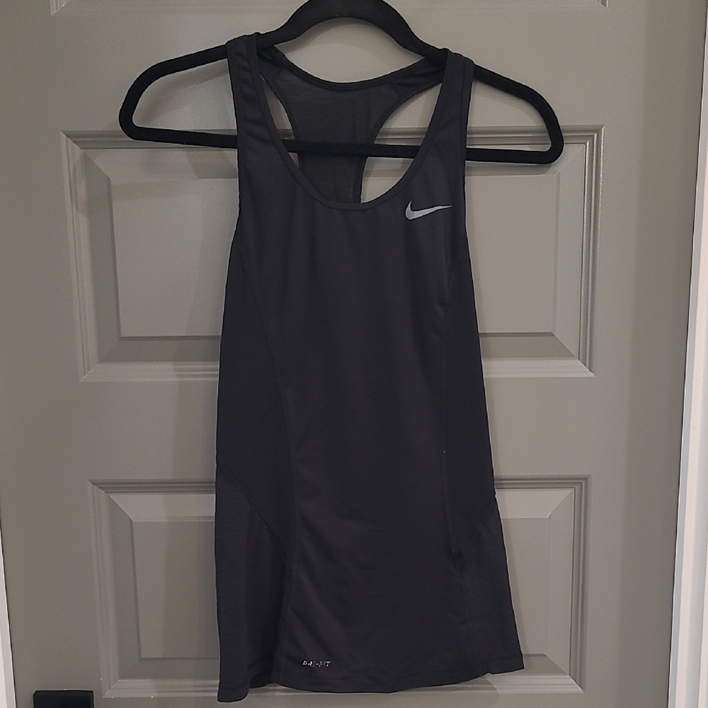 Nike Women's Charcoal Racerback Tank Top